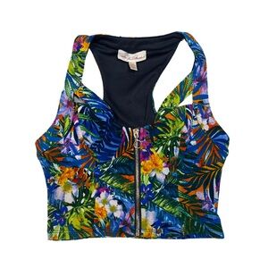 Title: Marilyn Monroe Brand Printed Sexy Crop Top - Tropical Floral, Size XS